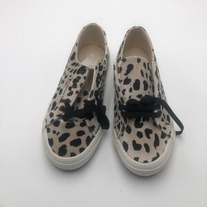 Superga Womens Shoes Dalmation Print New Size 8 Velvet Tan Black Spots‎ No Box